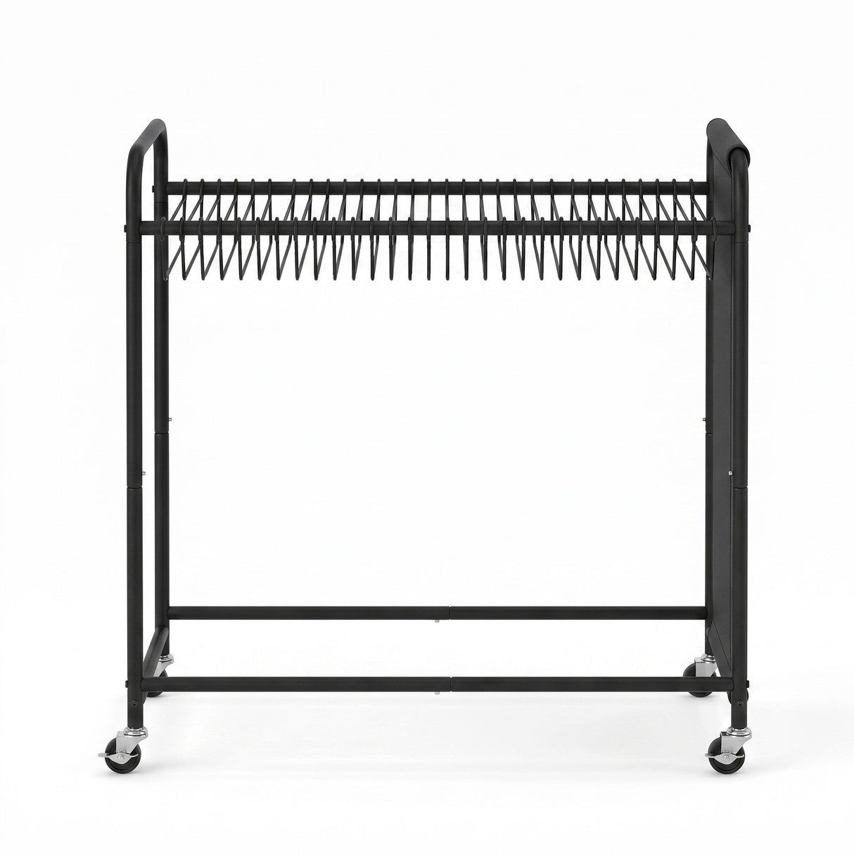 Barwon Heads Mobile Pants Trolley Clothes Rack, Black