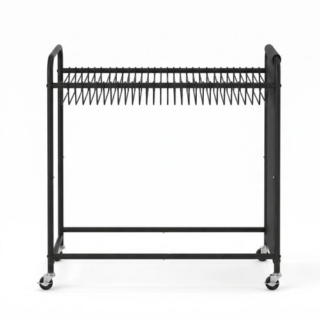 Barwon Heads Mobile Pants Trolley Clothes Rack, Black