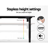 Artiss Motorised Sit-Stand Desk White Oak Walnut or White — Allure Home Collections