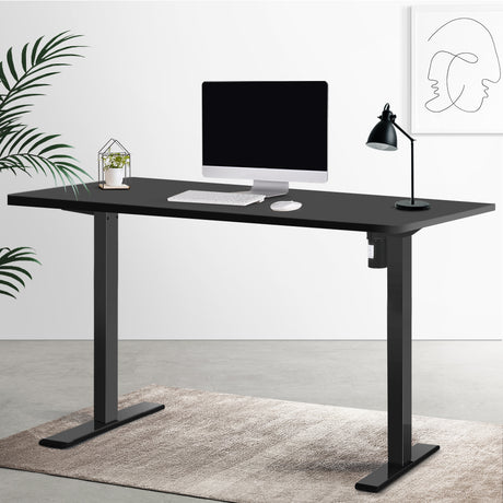 Artiss Motorised Sit-Stand Desk White Oak Walnut or White — Allure Home Collections