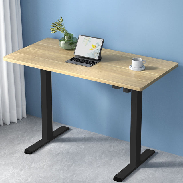 Latham Electric Standing Desk, Oak 140cm