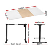 Artiss Motorised Sit-Stand Desk White Oak Walnut or White — Allure Home Collections