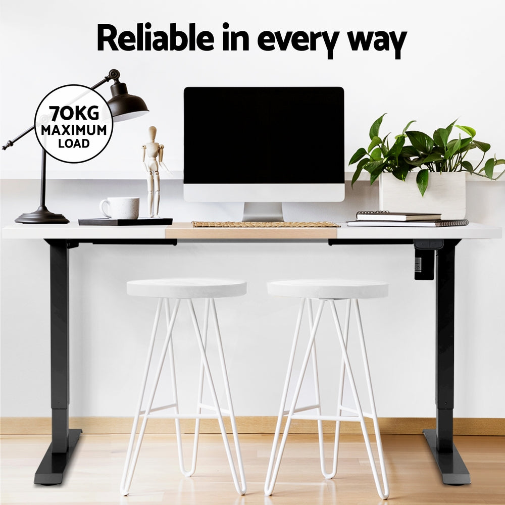 Artiss Motorised Sit-Stand Desk White Oak Walnut or White — Allure Home Collections