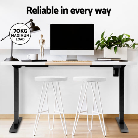 Artiss Motorised Sit-Stand Desk White Oak Walnut or White — Allure Home Collections