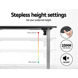 Artiss 140cm Electric Height Adjustable Desk White Oak or White — Allure Home Collections