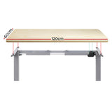 Artiss Motorised Electric Sit-Stand Desk for Home and Office White Oak or Walnut — Allure Home Collections