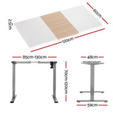 Artiss Motorised Electric Sit-Stand Desk for Home and Office White Oak or Walnut — Allure Home Collections