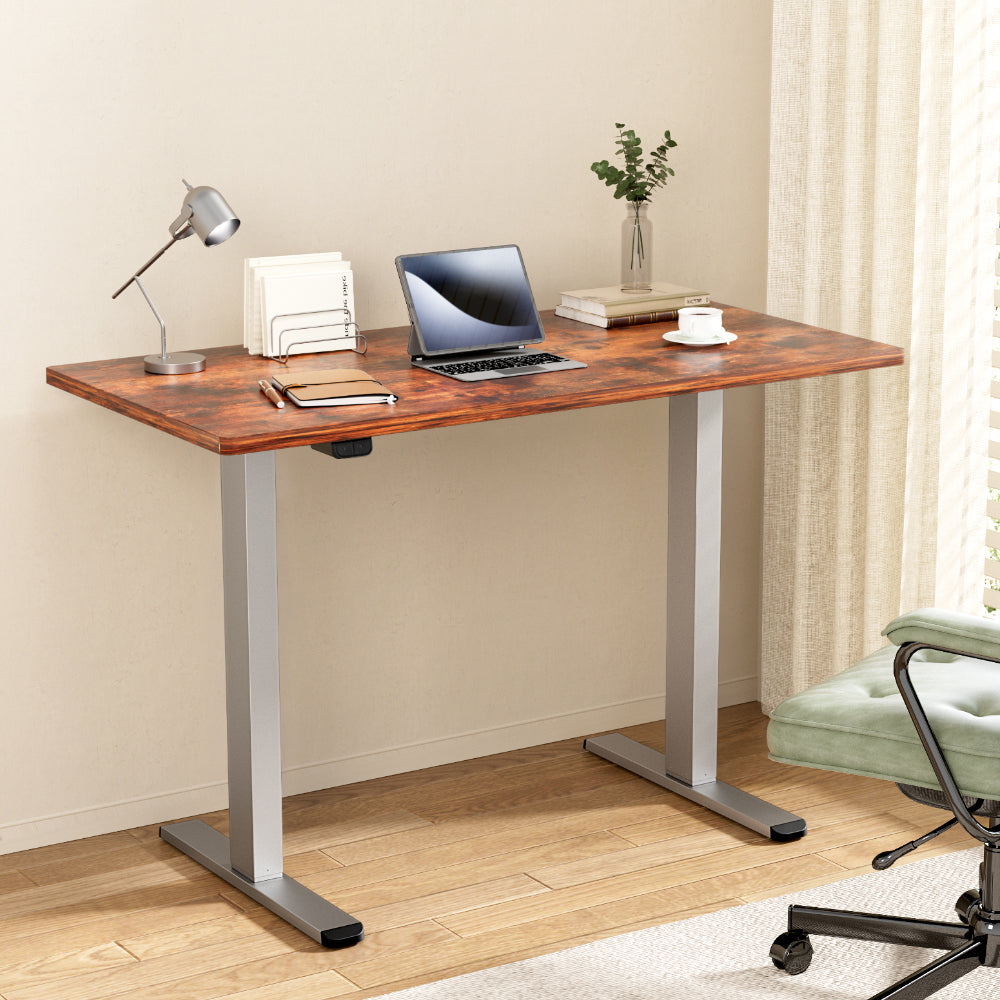 Artiss Motorised Electric Sit-Stand Desk for Home and Office White Oak or Walnut — Allure Home Collections