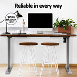 Artiss 140cm Electric Height Adjustable Desk White Oak or White — Allure Home Collections