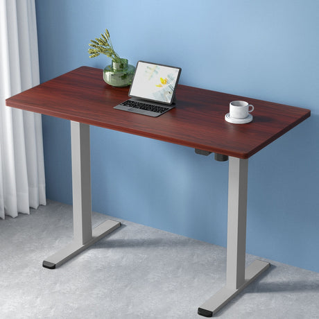 Artiss 140cm Electric Height Adjustable Desk White Oak or White — Allure Home Collections
