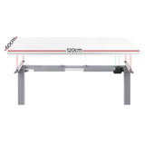 Artiss Motorised Electric Sit-Stand Desk for Home and Office White Oak or Walnut — Allure Home Collections