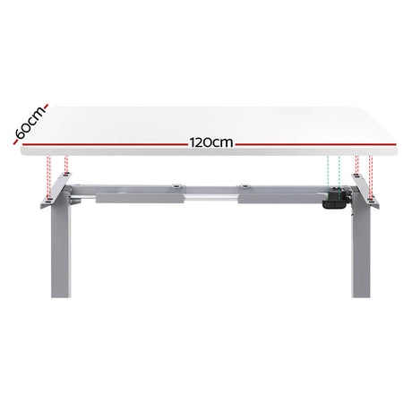 Artiss Motorised Electric Sit-Stand Desk for Home and Office White Oak or Walnut — Allure Home Collections