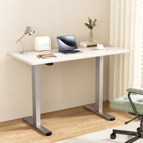 Artiss 140cm Electric Height Adjustable Desk White Oak or White — Allure Home Collections