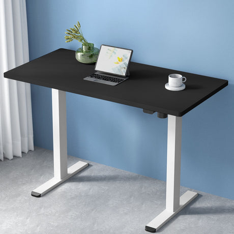 Artiss Motorised Sit-Stand Adjustable Desk Walnut White or Black — Allure Home Collections