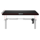 Artiss Electric Height Adjustable Standing Desk White Black or White Oak — Allure Home Collections