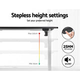 Artiss Electric Height Adjustable Standing Desk White Black or White Oak — Allure Home Collections