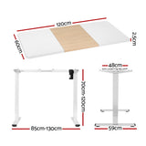 Artiss Motorised Sit-Stand Adjustable Desk Walnut White or Black — Allure Home Collections