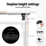 Artiss Motorised Sit-Stand Adjustable Desk Walnut White or Black — Allure Home Collections