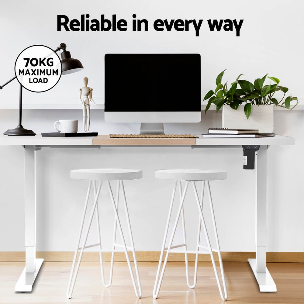 Artiss Motorised Sit-Stand Adjustable Desk Walnut White or Black — Allure Home Collections
