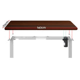 Artiss Electric Height Adjustable Standing Desk White Black or White Oak — Allure Home Collections