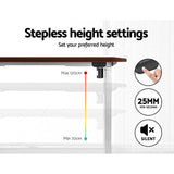 Artiss Electric Height Adjustable Standing Desk White Black or White Oak — Allure Home Collections