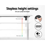 Artiss Electric Height Adjustable Standing Desk White Black or White Oak — Allure Home Collections