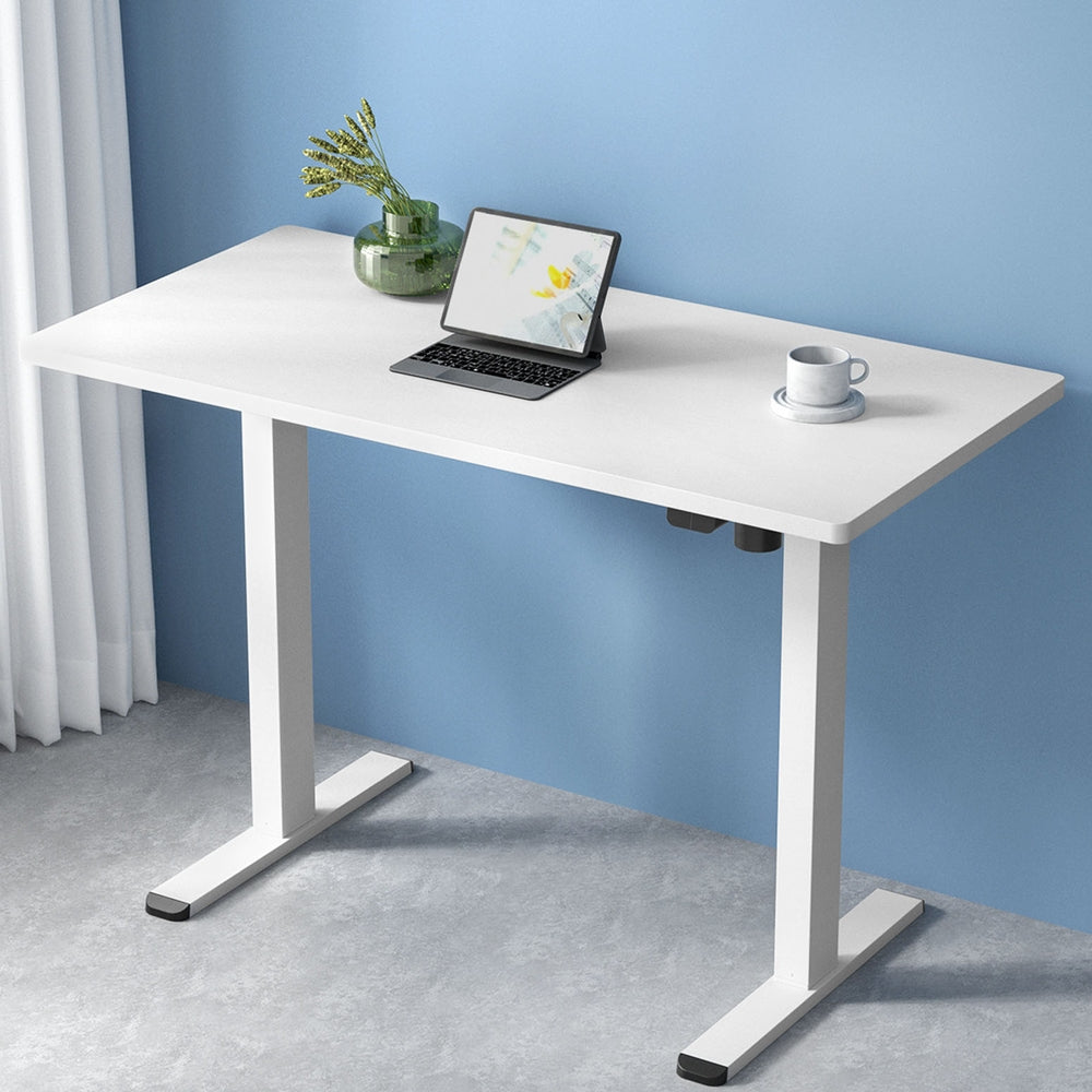 Artiss Electric Height Adjustable Standing Desk White Black or White Oak — Allure Home Collections