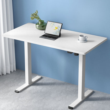 Artiss Electric Height Adjustable Standing Desk White Black or White Oak — Allure Home Collections