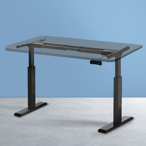 Norseman dual motor standing desk frame in black