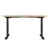 Artiss Dual Motor Electric Height Adjustable Desk Rustic Brown Oak or Walnut — Allure Home Collections