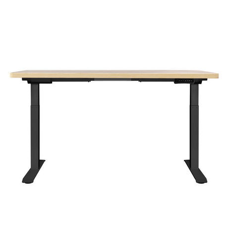 Artiss Dual Motor Electric Height Adjustable Desk Rustic Brown Oak or Walnut — Allure Home Collections