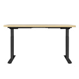 Artiss Dual Motor Electric Height Adjustable Desk Walnut White Oak or Rustic Brown — Allure Home Collections
