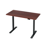 Artiss Dual Motor Electric Height Adjustable Desk Rustic Brown Oak or Walnut — Allure Home Collections