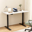 Dickson white standing desk in a home office