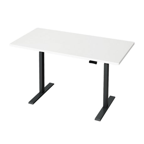 Artiss Dual Motor Electric Height Adjustable Desk Walnut White Oak or Rustic Brown — Allure Home Collections