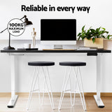 Artiss 140cm Dual Motor Height Adjustable Desk Rustic Brown White Oak or Walnut — Allure Home Collections