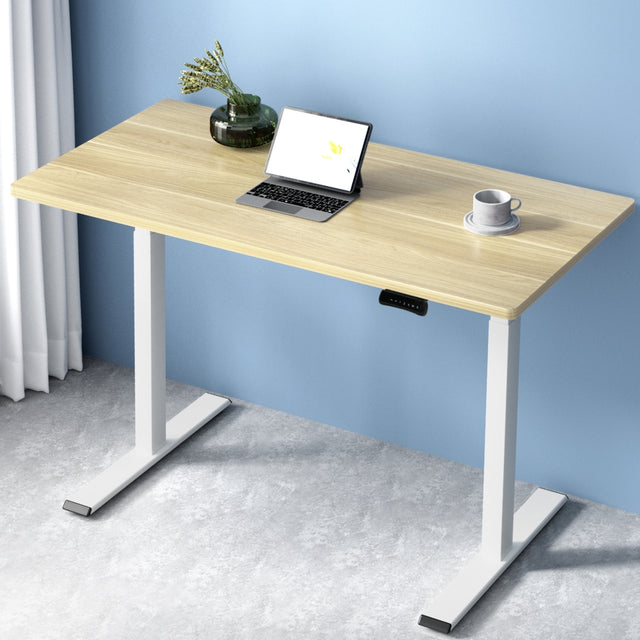Harrison Electric Standing Desk, Oak 120cm