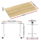 Artiss Dual Motor Height Adjustable Desk Black White or Walnut — Allure Home Collections