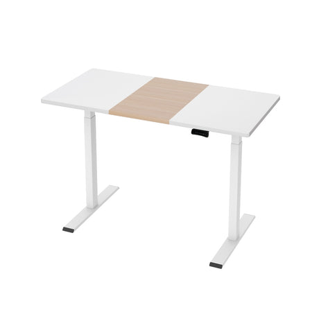 Artiss Dual Motor Electric Height Adjustable Desk with Digital Control Rustic Brown White Oak or Walnut — Allure Home Collections