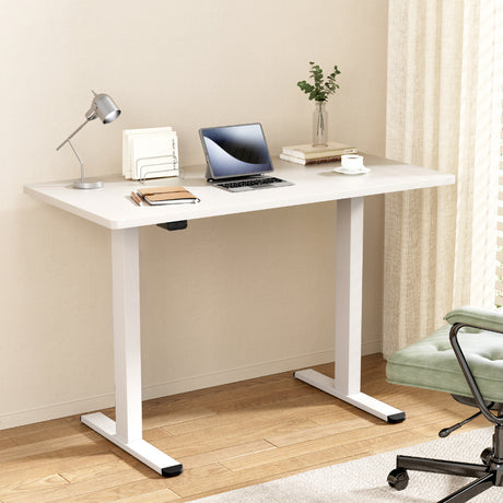 Gordon Electric Standing Desk, White 140cm