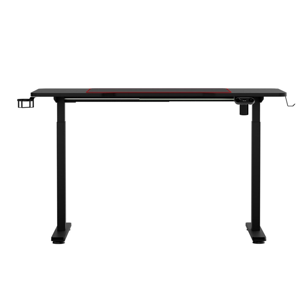 Artiss Motorised Gaming Desk with RGB Lighting Electric Height Adjustment Black or White — Allure Home Collections