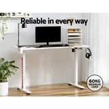 Artiss Motorised Gaming Desk with RGB Lighting Electric Height Adjustment Black or White — Allure Home Collections