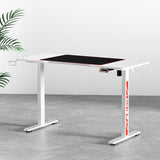 Artiss Motorised Gaming Desk with RGB Lighting Electric Height Adjustment Black or White — Allure Home Collections