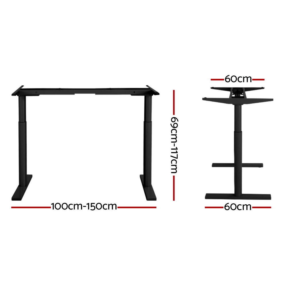 Artiss Dual Motor Adjustable Standing Desk Frame