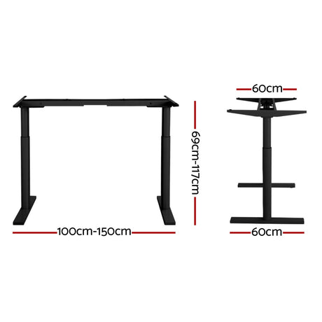 Artiss Dual Motor Adjustable Standing Desk Frame