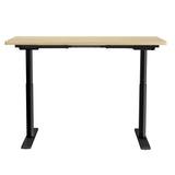 Artiss Motorised Electric Adjustable Standing Desk White Oak Black or Rustic Brown — Allure Home Collections