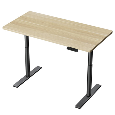 Artiss Motorised Electric Adjustable Standing Desk White Oak Black or Rustic Brown — Allure Home Collections