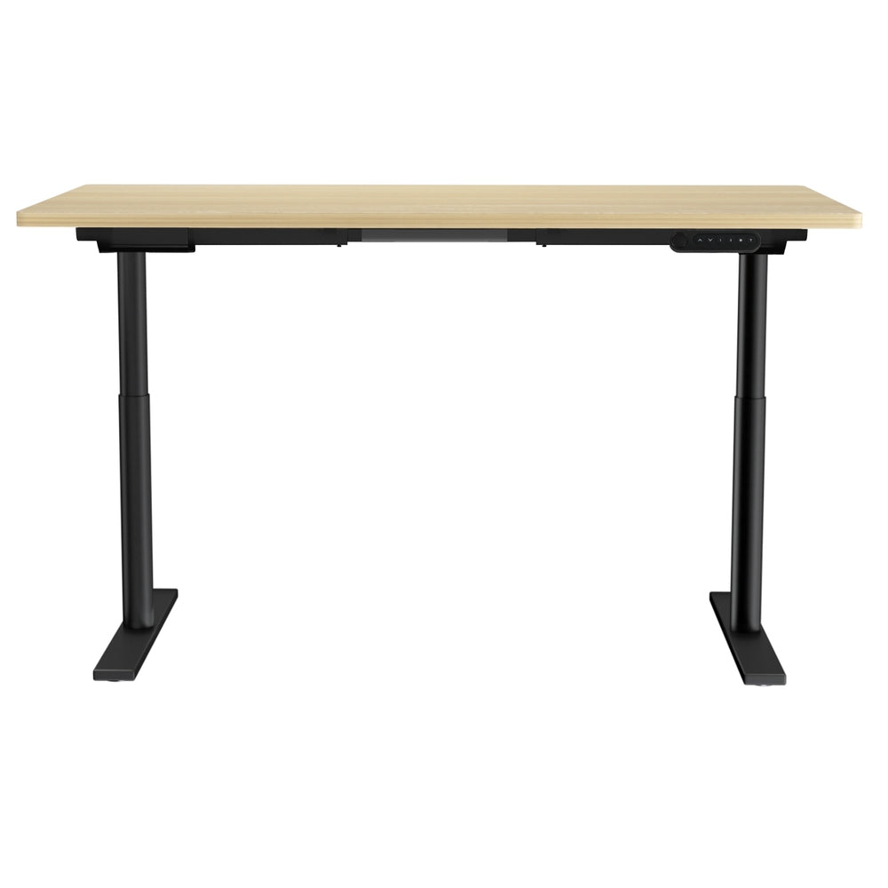 Artiss Motorised Adjustable Height Standing Desk Black or Rustic Brown — Allure Home Collections