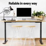 Artiss Motorised Adjustable Height Standing Desk Black or Rustic Brown — Allure Home Collections