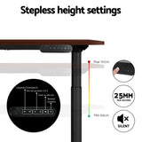 Artiss Motorised Electric Adjustable Standing Desk White Oak Black or Rustic Brown — Allure Home Collections